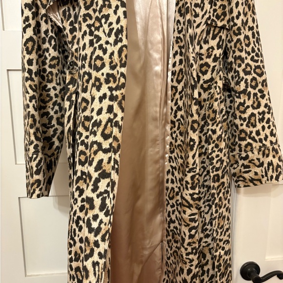 J.Crew Collection Leopard Tailored Trench Coat - Picture 5 of 10